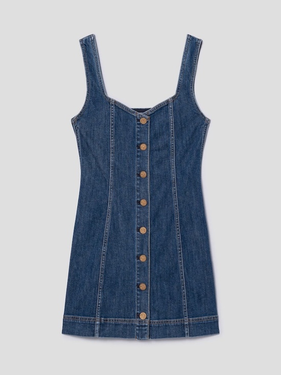 Alice + Olivia Dresses & Skirts - ALICE + OLIVIA  Sweetheart Neckline Denim Mini Dress - Danica Dark Indigo - sz 4